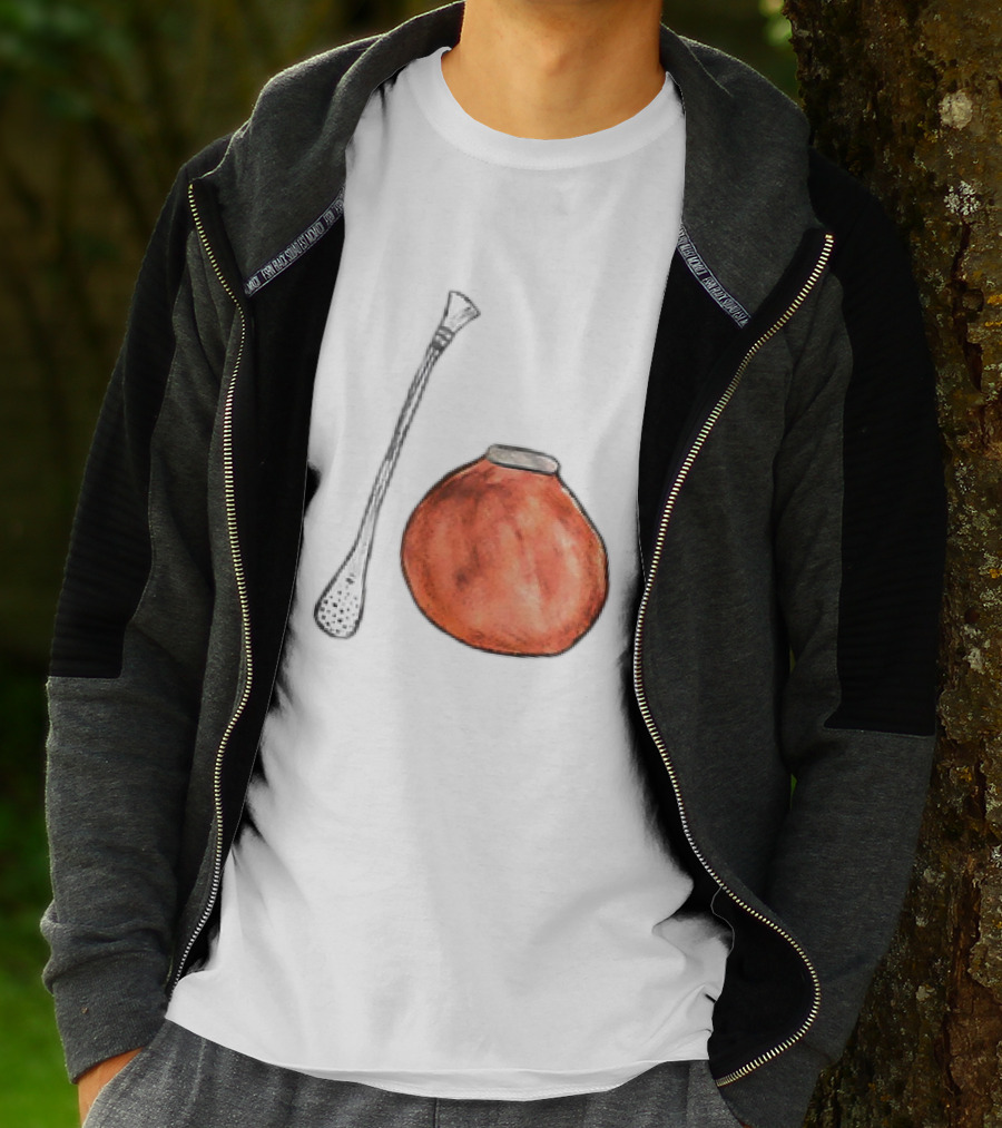 Matte And Bombilla Classic Gourd And Straw T-Shirt