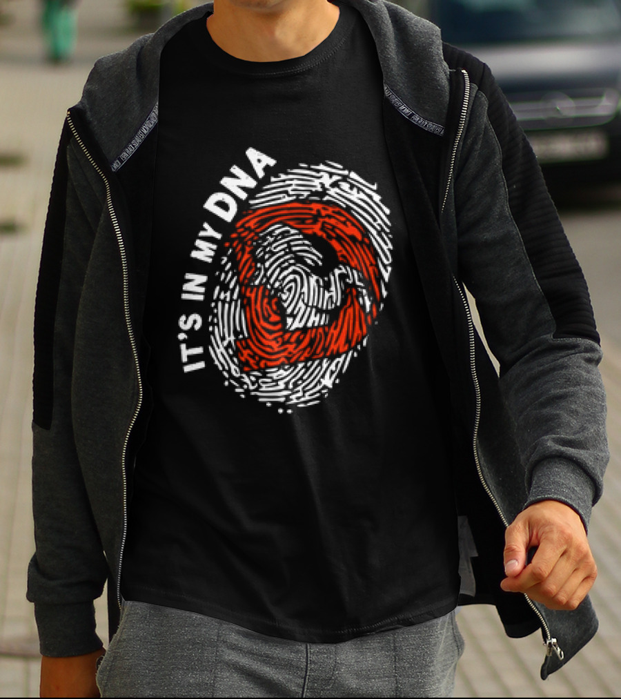 It's In My DNA Denver Broncos Fingerprint T-Shirt