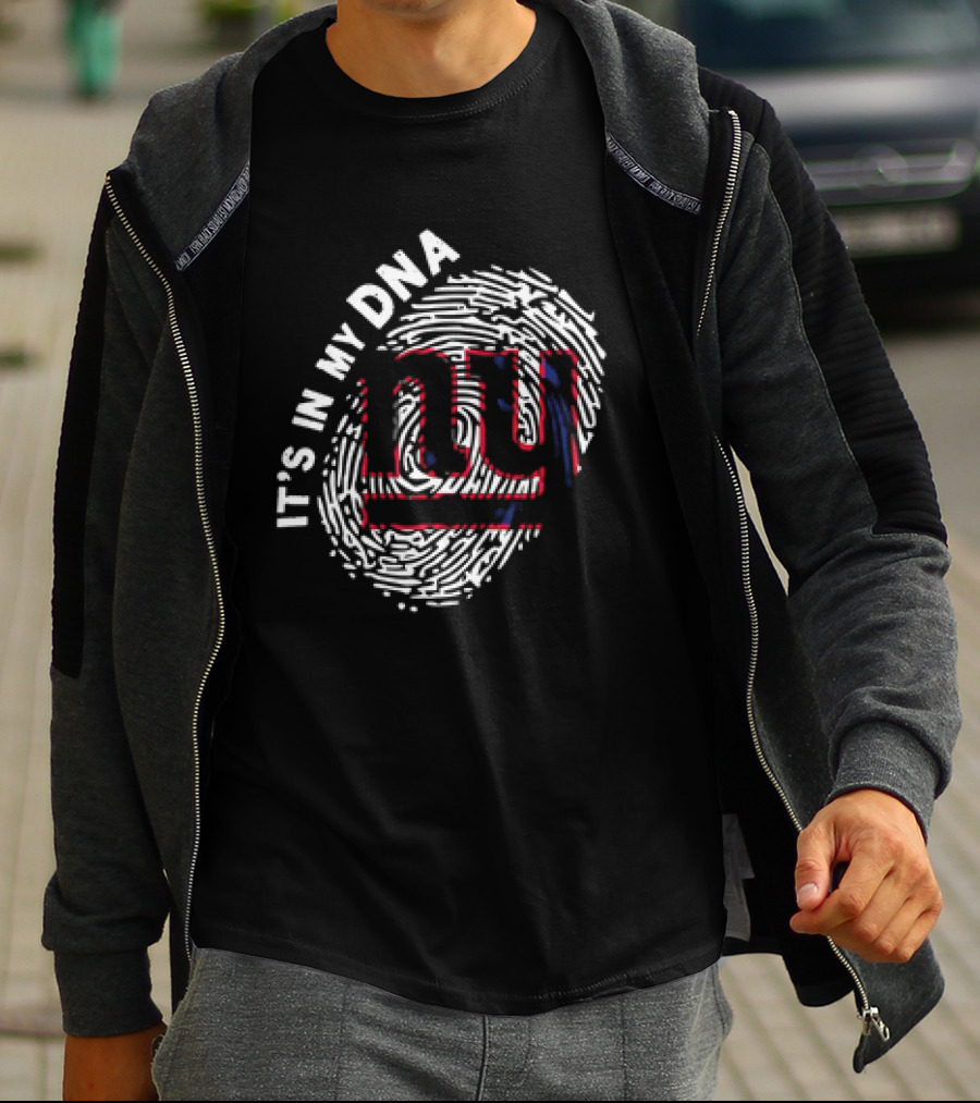It's In My DNA NY Giants Fingerprint T-Shirt