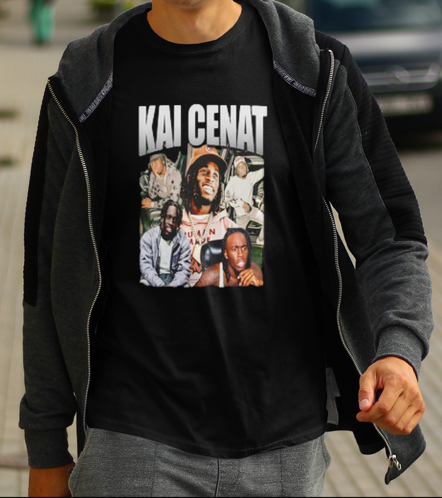 Kai Cenat Vintage Style Collage With 90s Vibe T-Shirt