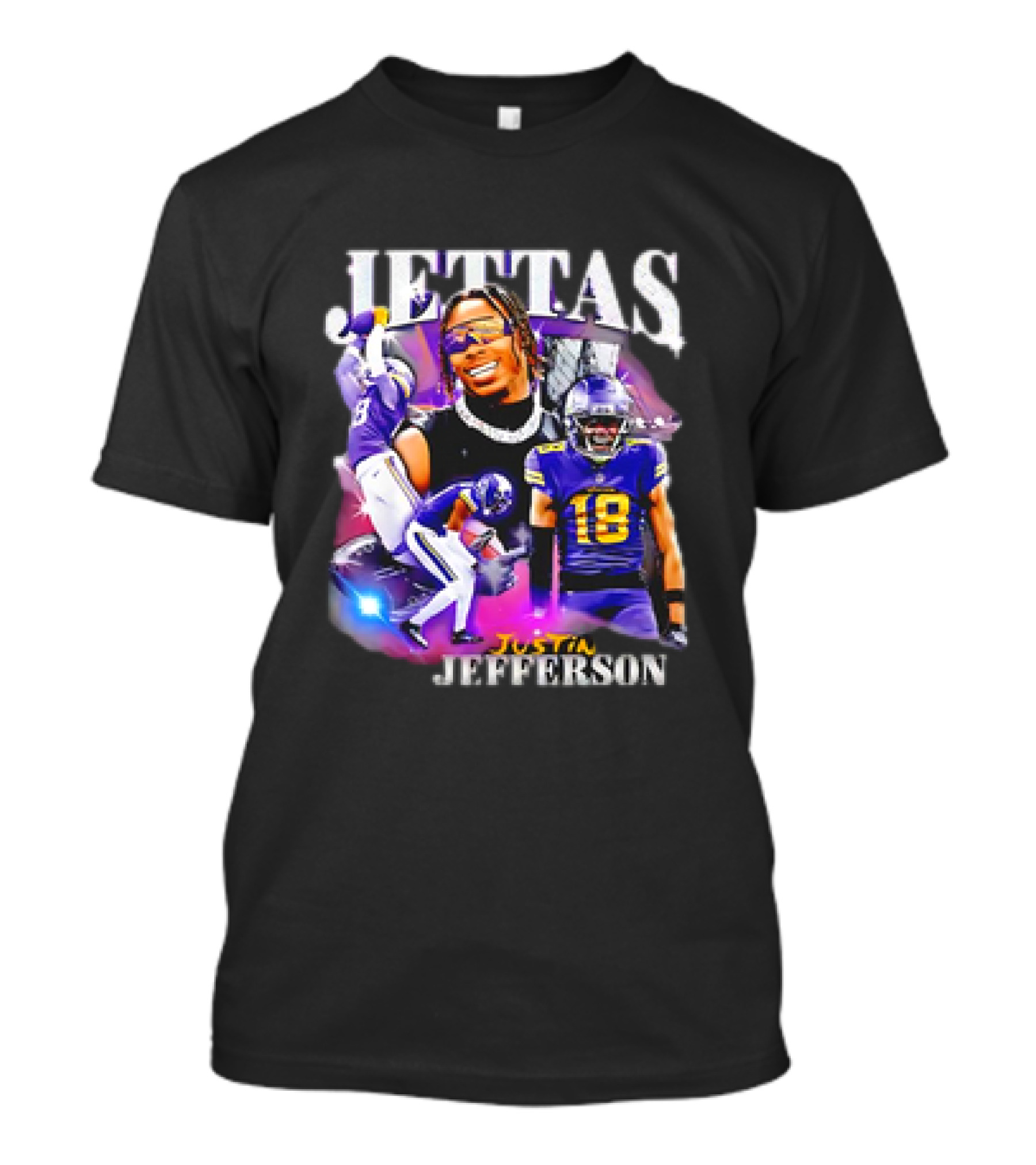 Jettas Justin Jefferson Minnesota Vikings 90s T-Shirt