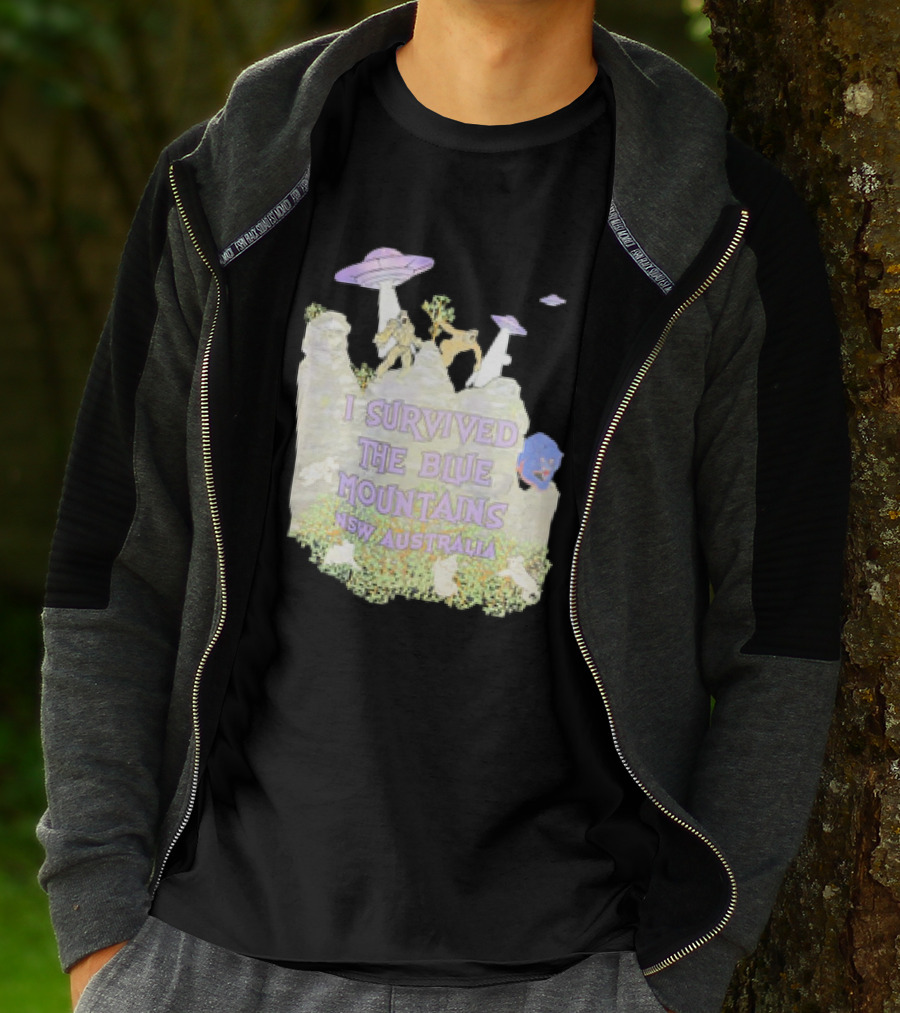 I Survived UFO Encounter In The Blue Mountains NSW Australia T-Shirt