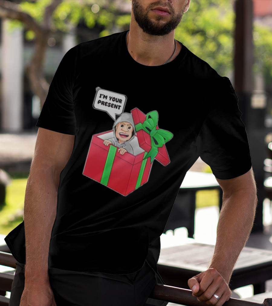 Artem Potokin I’m Your Present Cartoon Character In Gift Box T-Shirt