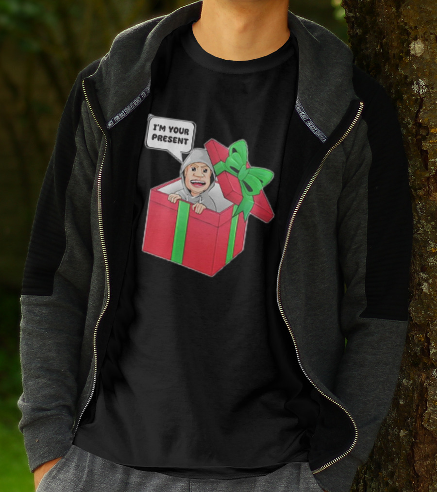 Artem Potokin I’m Your Present Cartoon Character In Gift Box T-Shirt