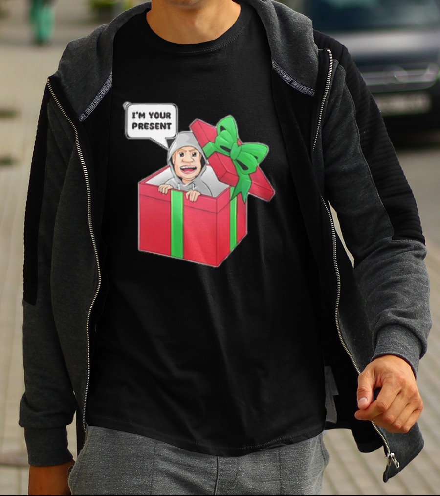 Artem Potokin I’m Your Present Cartoon Character In Gift Box T-Shirt