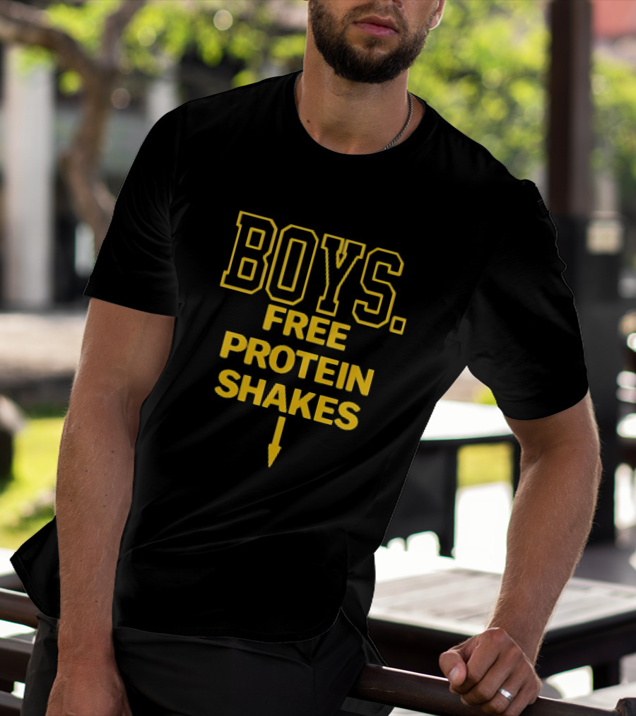 BOYS Free Protein Shakes Arrow T-Shirt