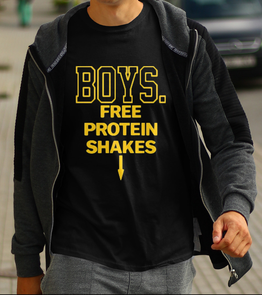 BOYS Free Protein Shakes Arrow T-Shirt