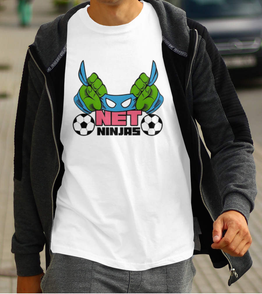Teenage Mutant Ninja Turtles Net Ninjas Soccer Sports Fan Favorite Adult T-Shirt