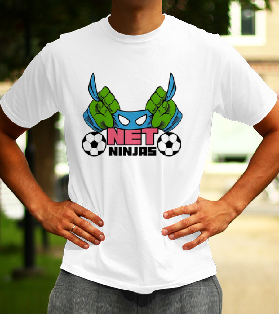 Teenage Mutant Ninja Turtles Net Ninjas Soccer Sports Fan Favorite Adult T-Shirt