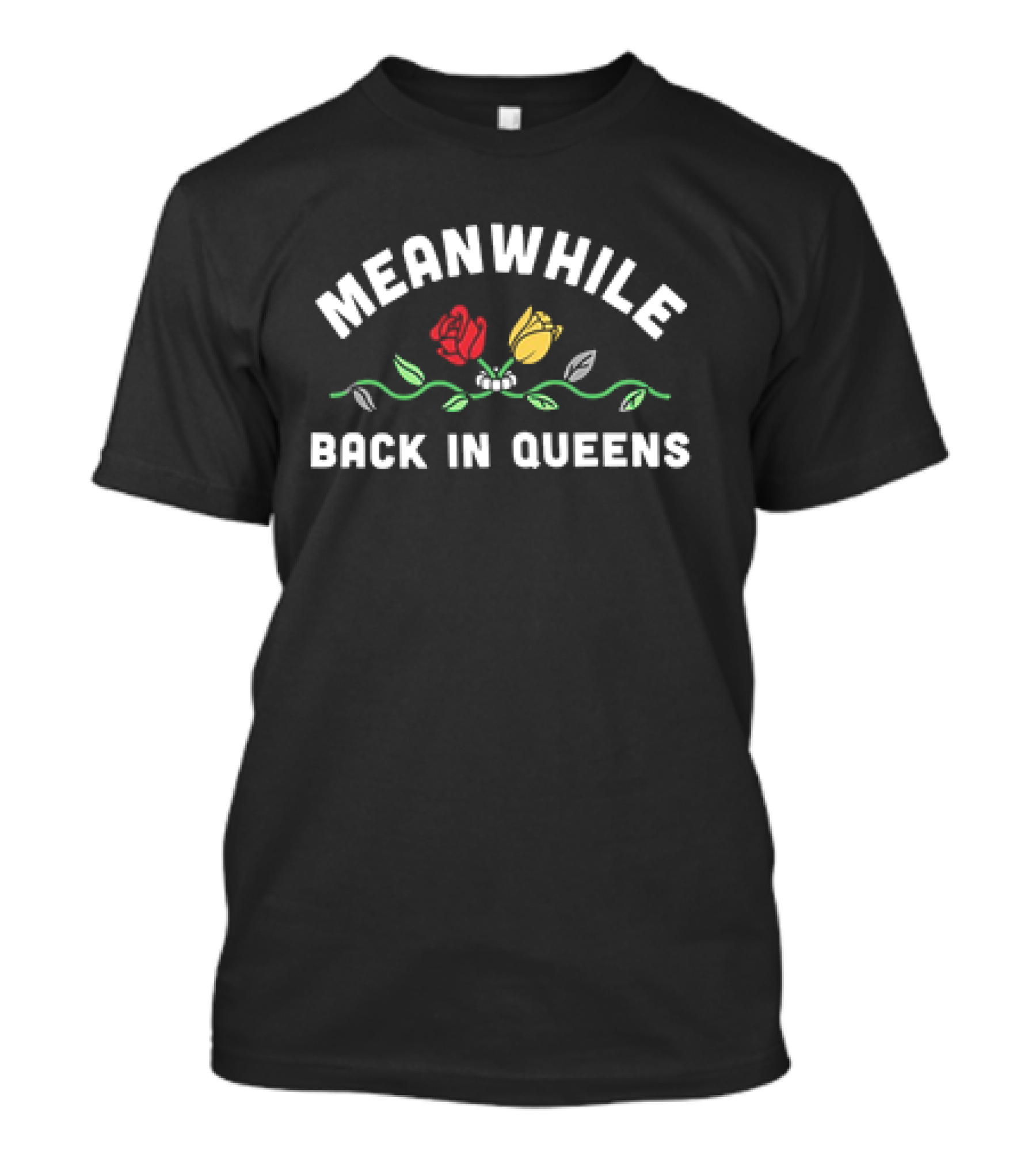 Clay Holmes Meanwhile Back In Queens Red And Yellow Roses T-Shirt