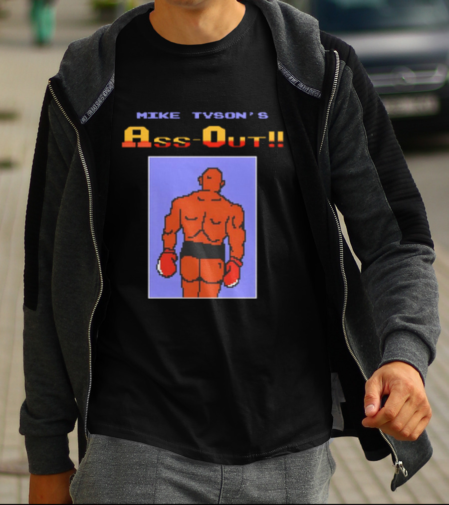 Mike Tyson's Ass-Out Pixels T-Shirt