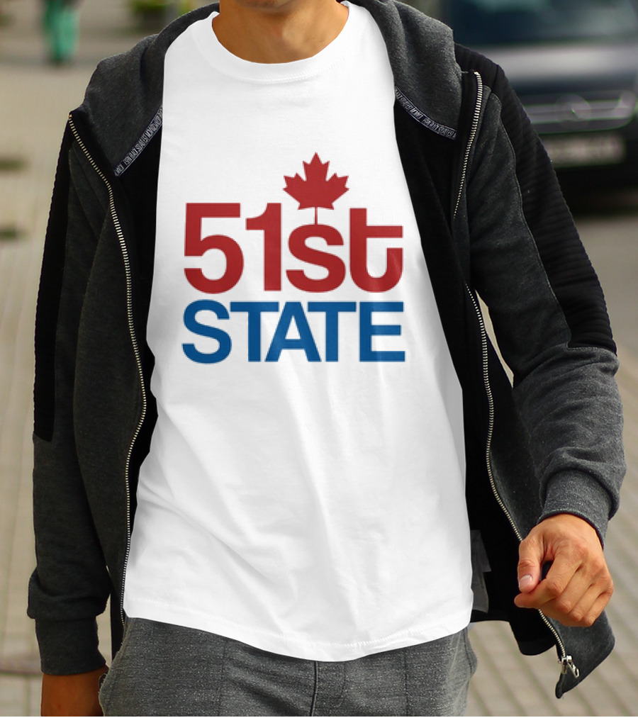Canada 51st State Maple Leaf T-Shirt