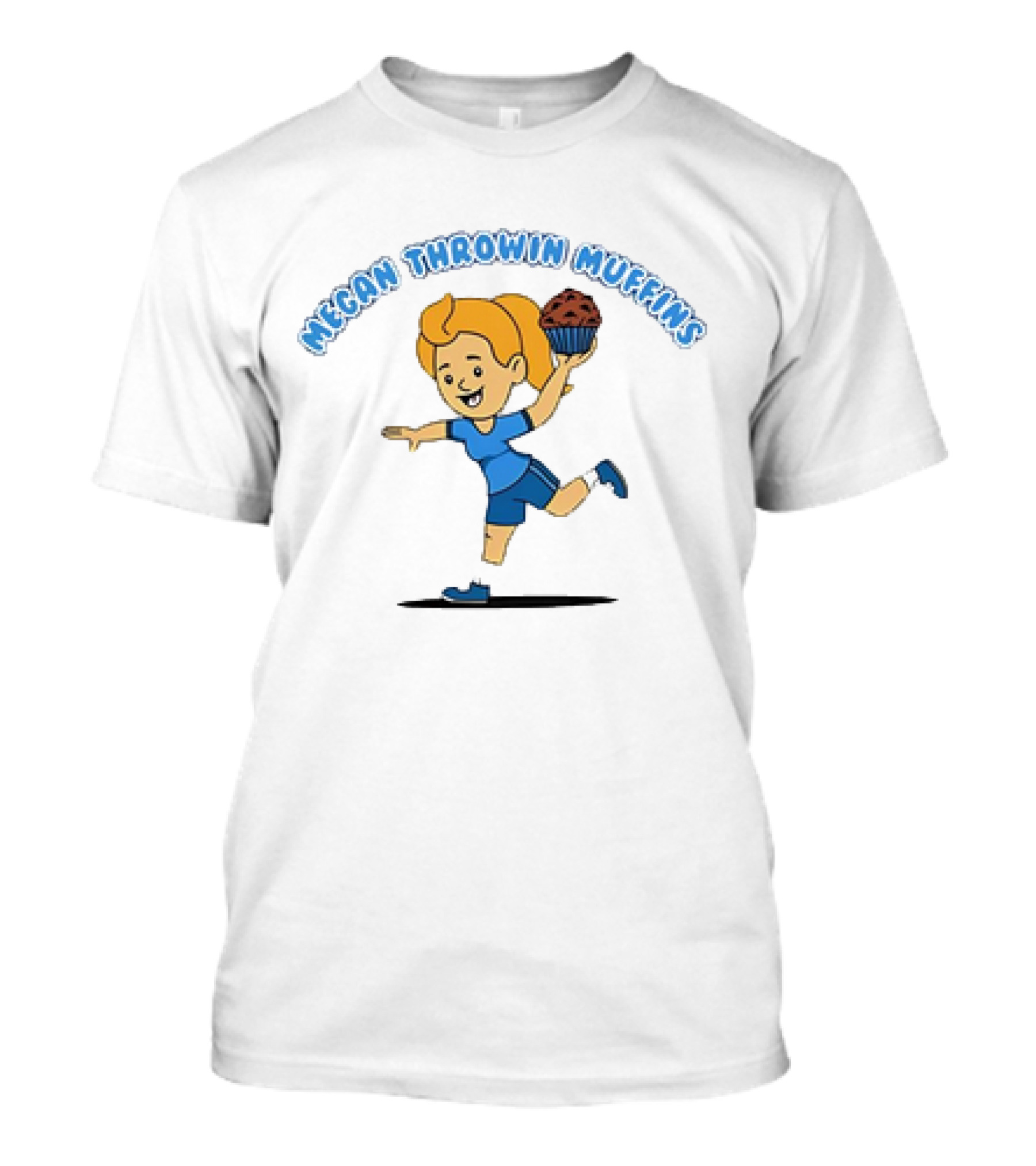 Megan Throwin Muffins Soccer Girl Balancing Chocolate Treat T-Shirt