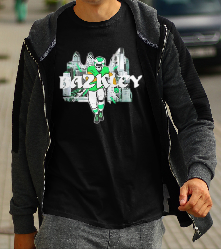 Saquon Barkley Bazkley Philadelphia Eagles 2K Football Player Cityscape T-Shirt