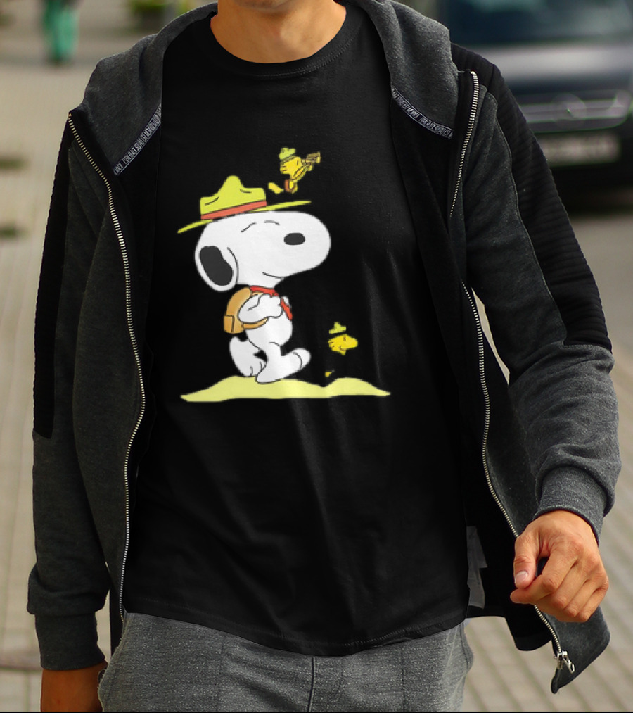 Snoopy And Woodstock Exploring Adventure Trail T-Shirt