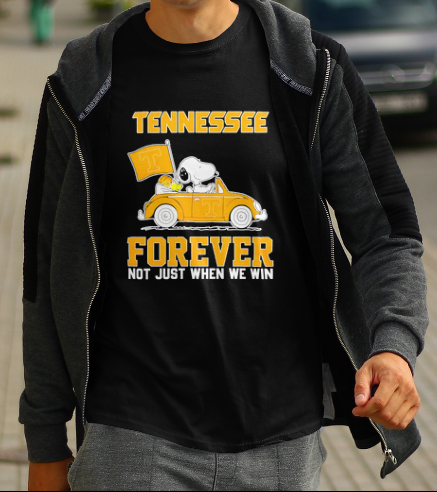 Tennessee Forever Snoopy And Woodstock Not Just When We Win T-Shirt
