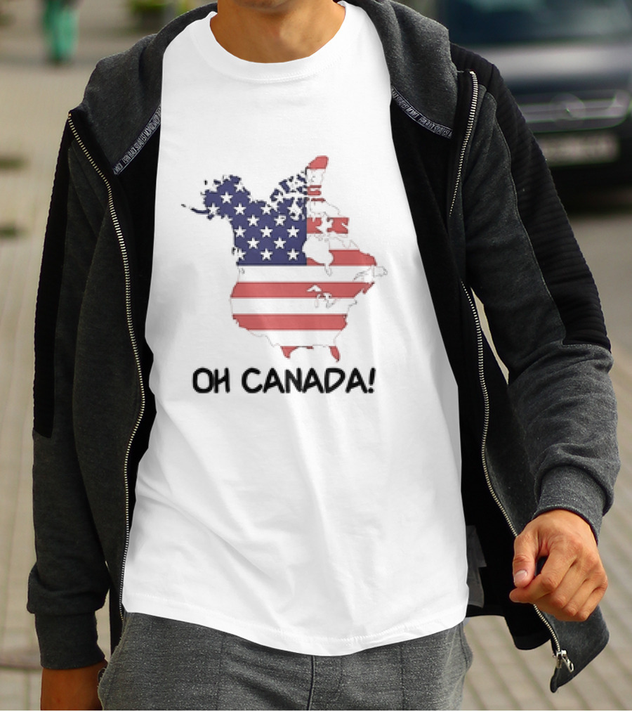 OH CANADA USA MAP FLAG T-Shirt