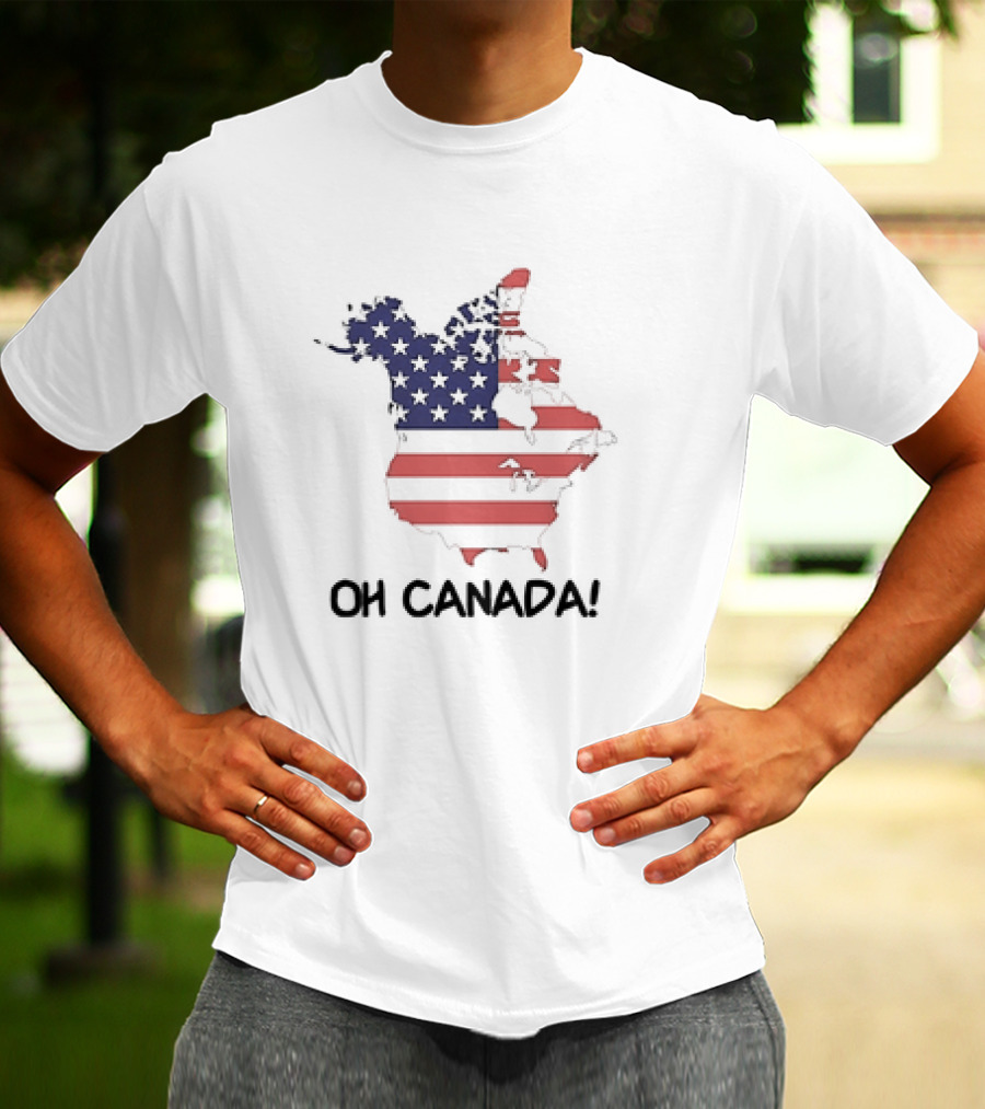 OH CANADA USA MAP FLAG T-Shirt