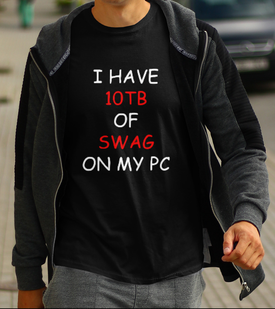 I Have 10TB Of Swag On My PC T-Shirt