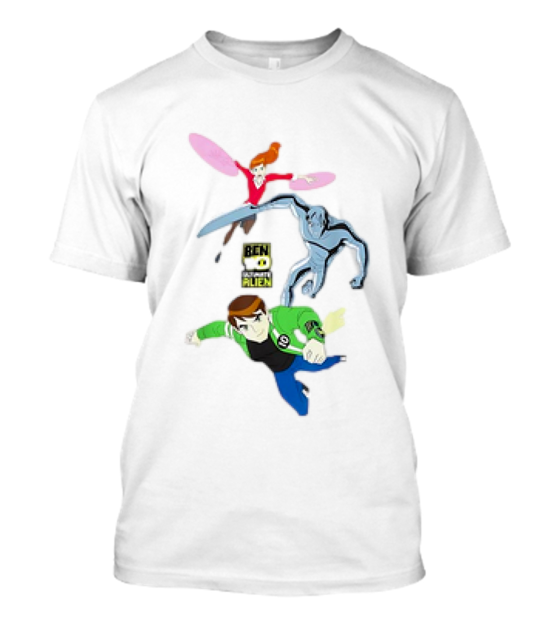 Ben 10 Ultimate Alien Characters Trio Action Flight T-Shirt