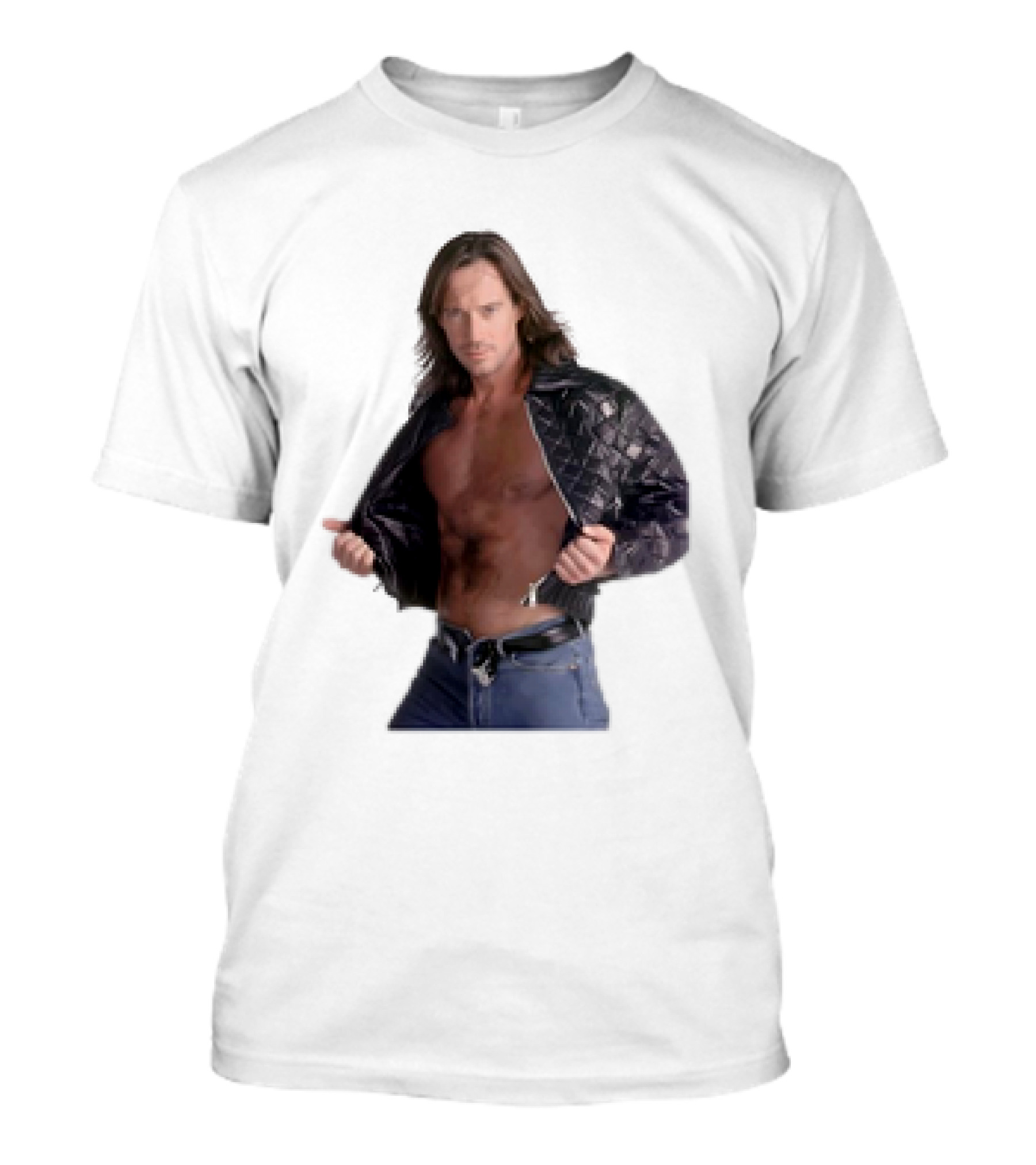 The Night's Kevin Sorbo In Classic Tough-Guy Leather Look T-Shirt