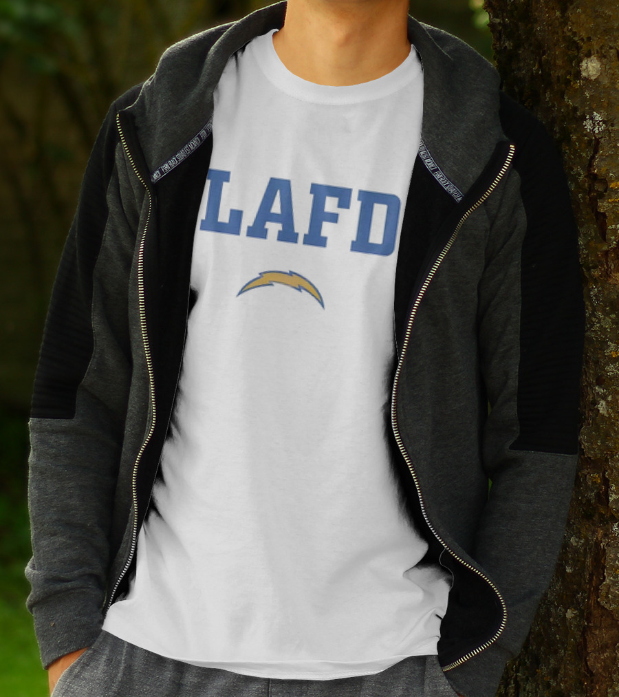 LAFD Los Angeles Chargers Bolt T-Shirt