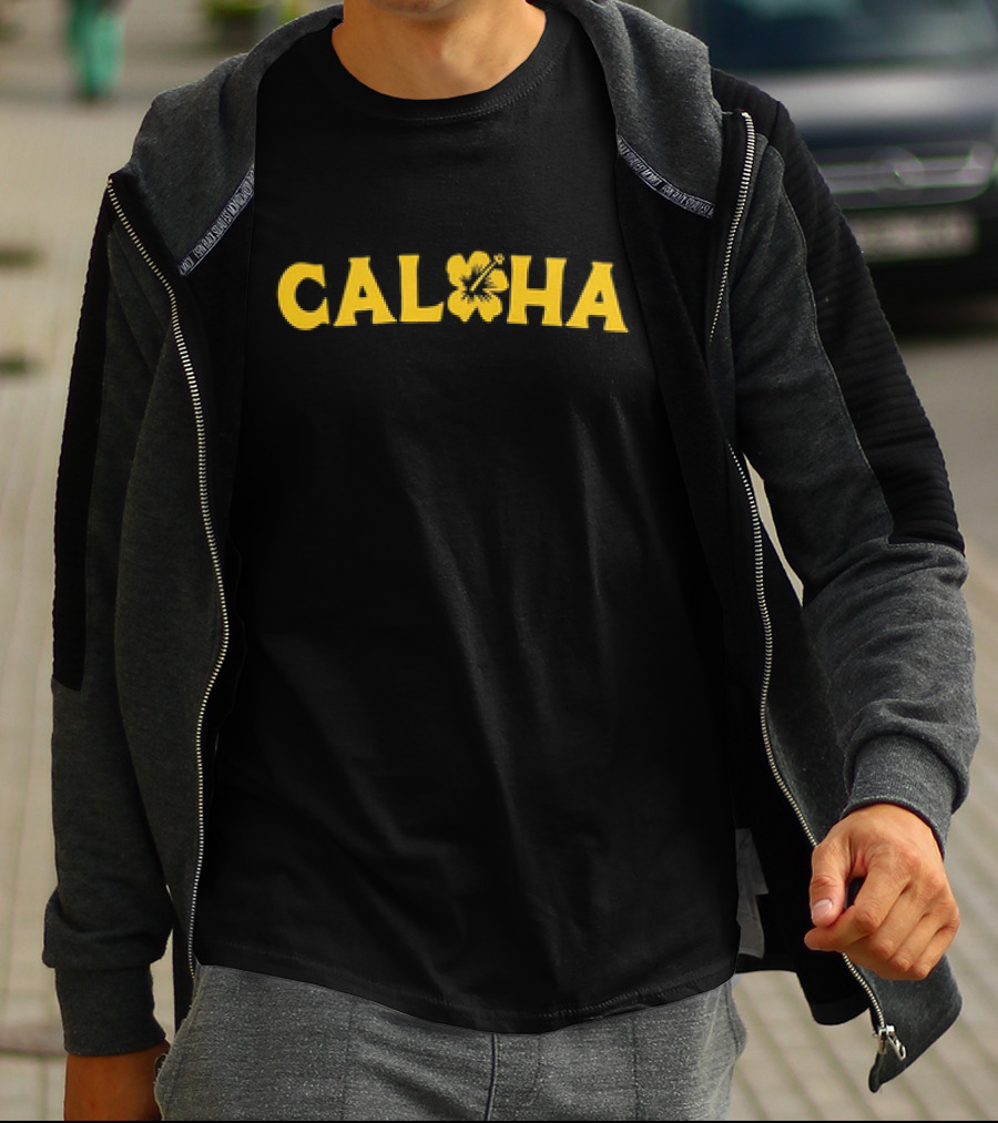 Cal Fan's Burden Caloha Hibiscus T-Shirt