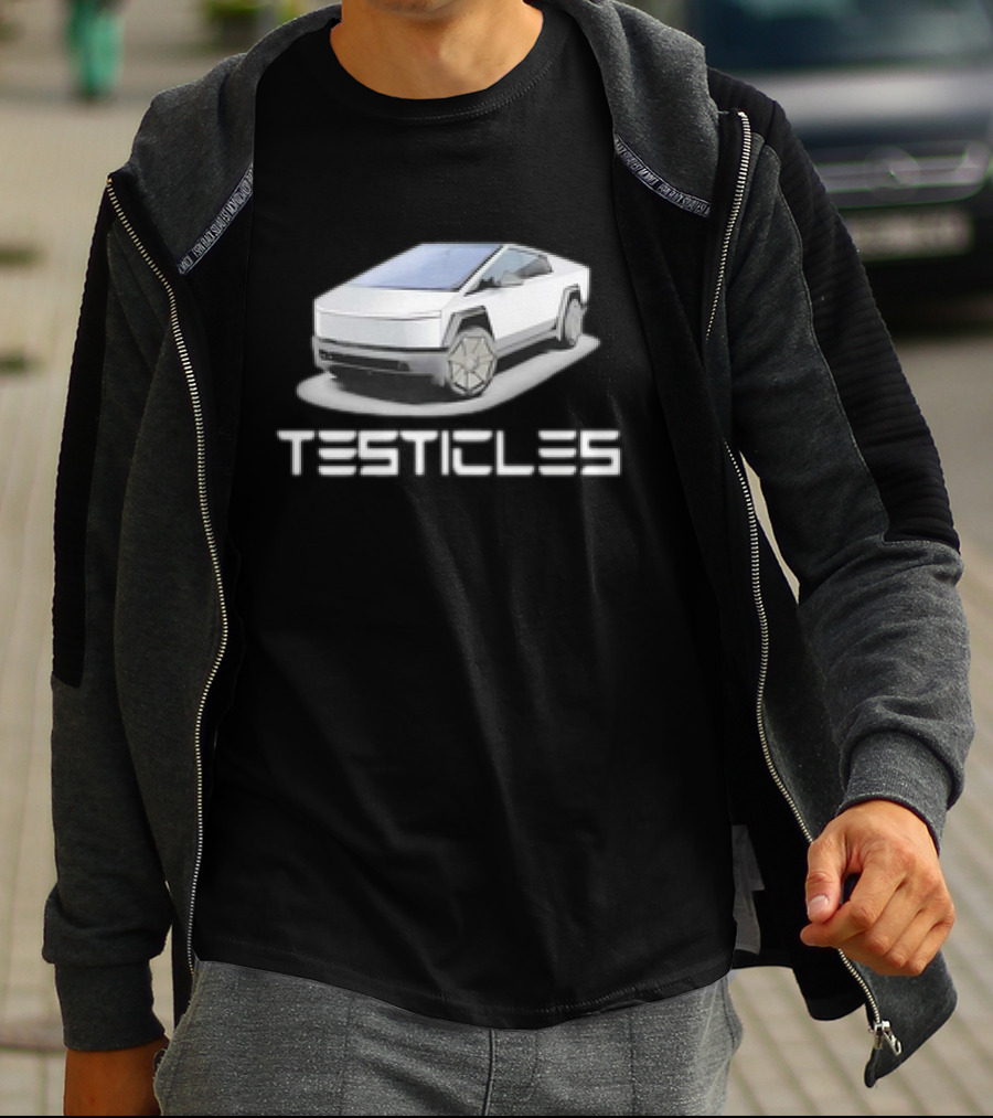Testicles Cybertruck Parody Vintage Car T-Shirt