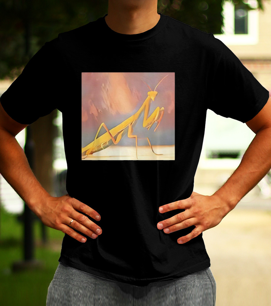 The Praying Mantis Abstract Pastel Insect T-Shirt