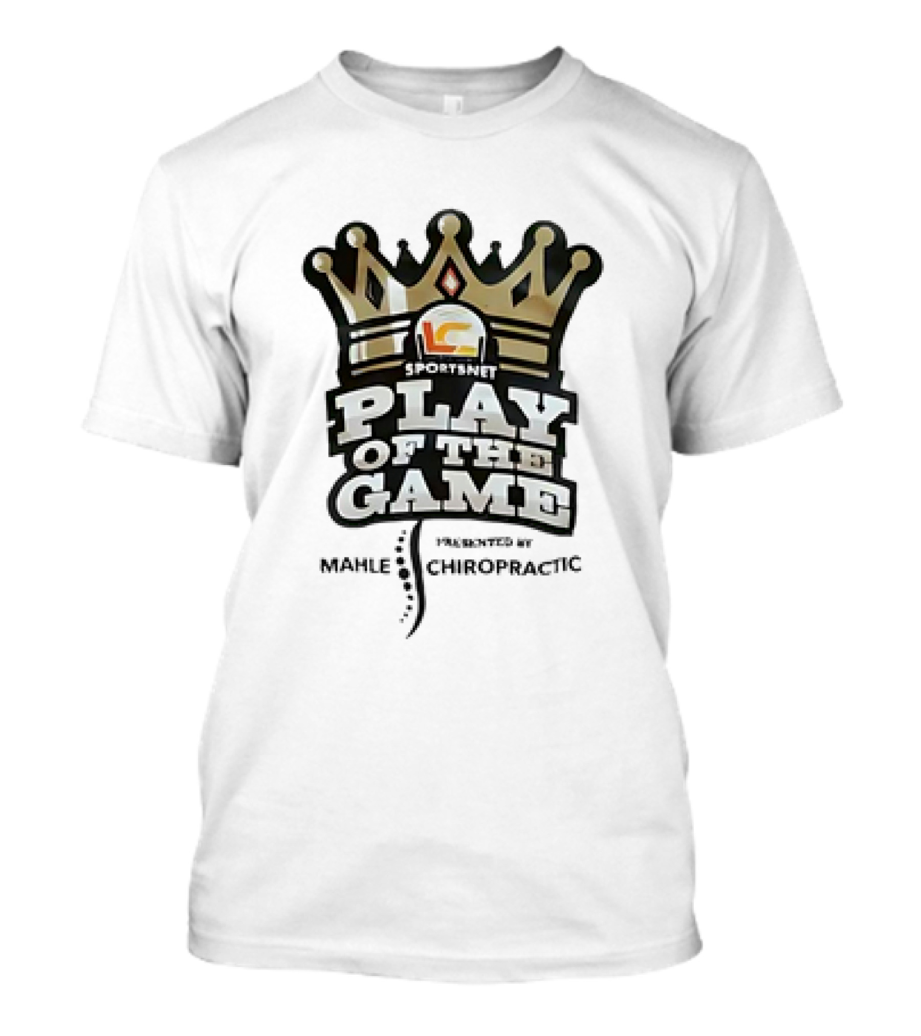 Sportsnet Play Of The Game Presented By Mahle Chiropractic Crown T-Shirt