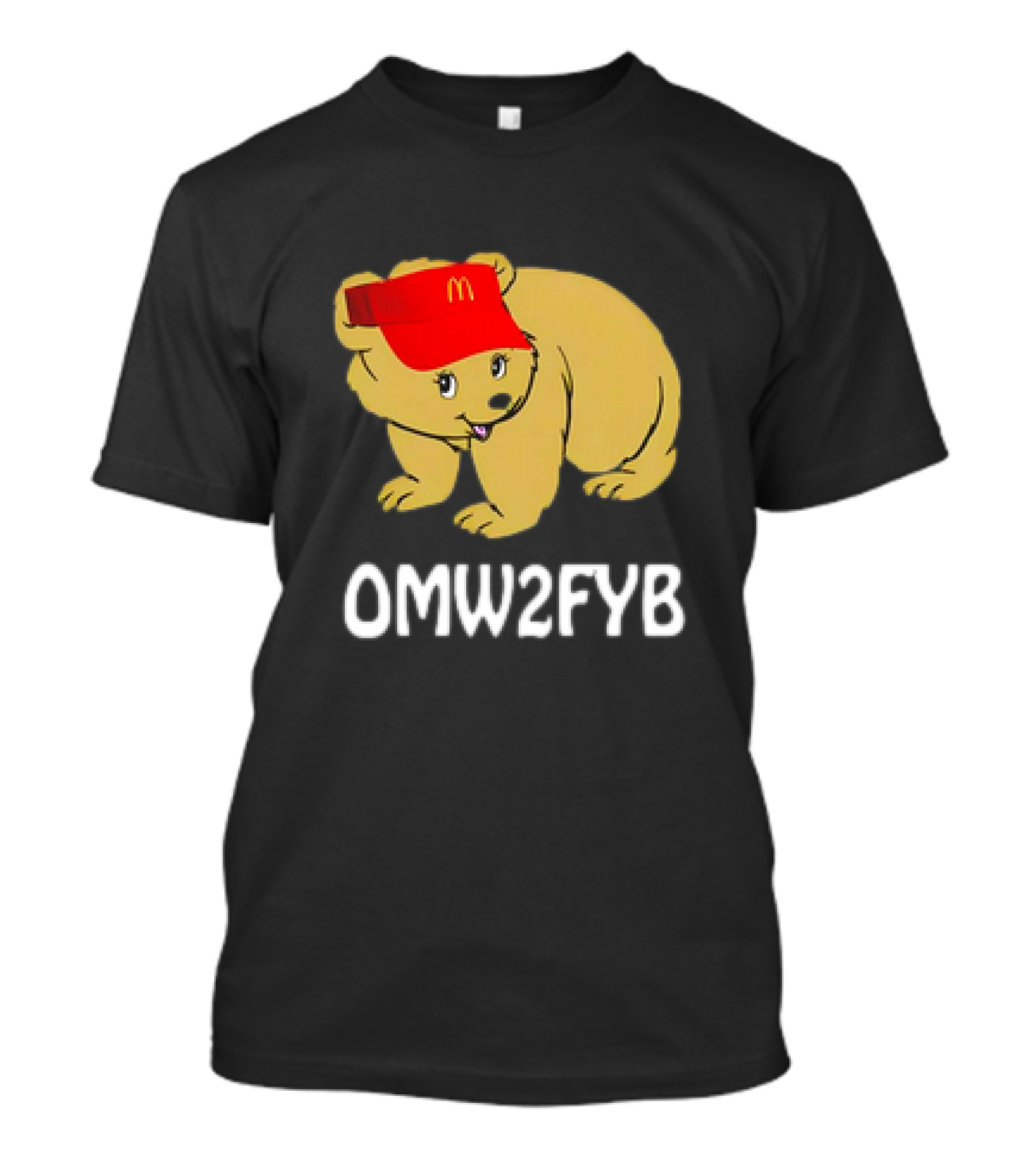 OMW2FYB Bear In Fast Food Cap T-Shirt