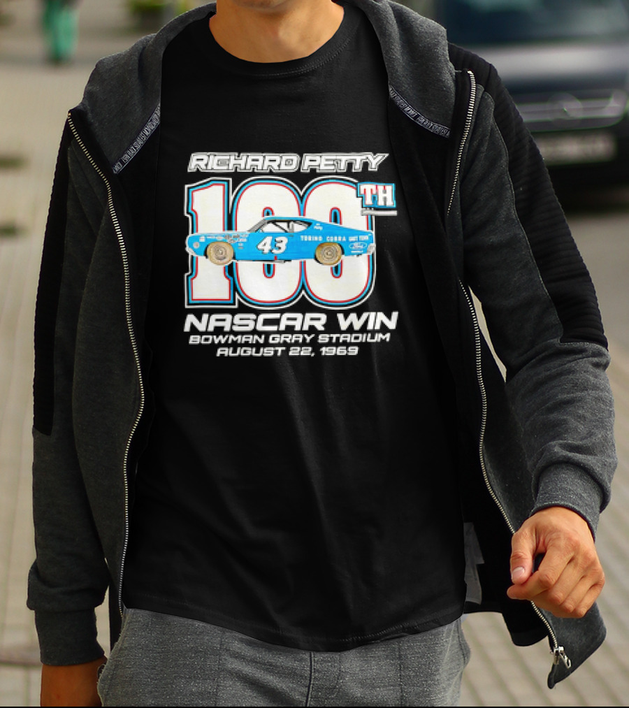Richard Petty 100th NASCAR Win Bowman Gray Stadium August 22 1969 T-Shirt