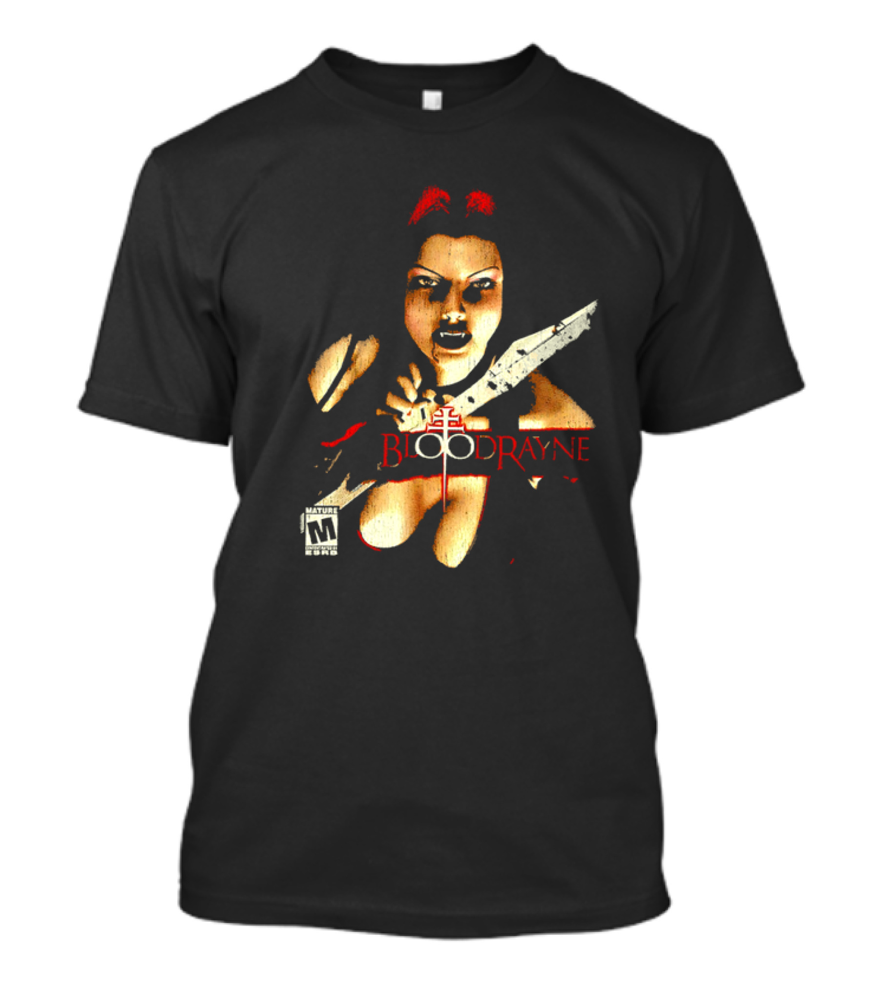 BloodRayne M Rating Femme Fatale Sword Wielder T-Shirt