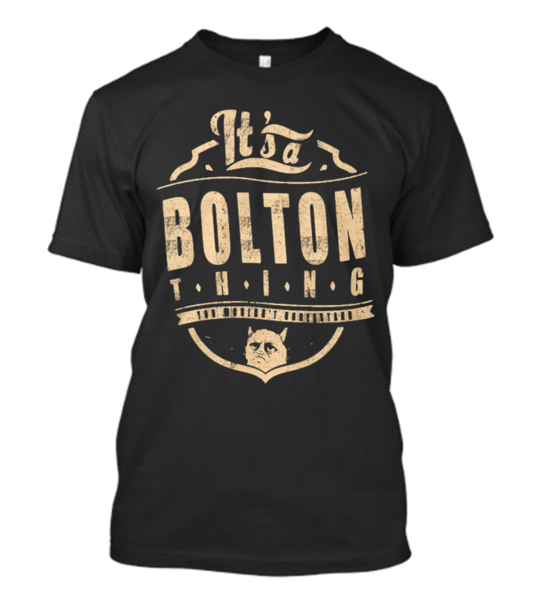 It's A Bolton Thing Cat Emblem T-Shirt