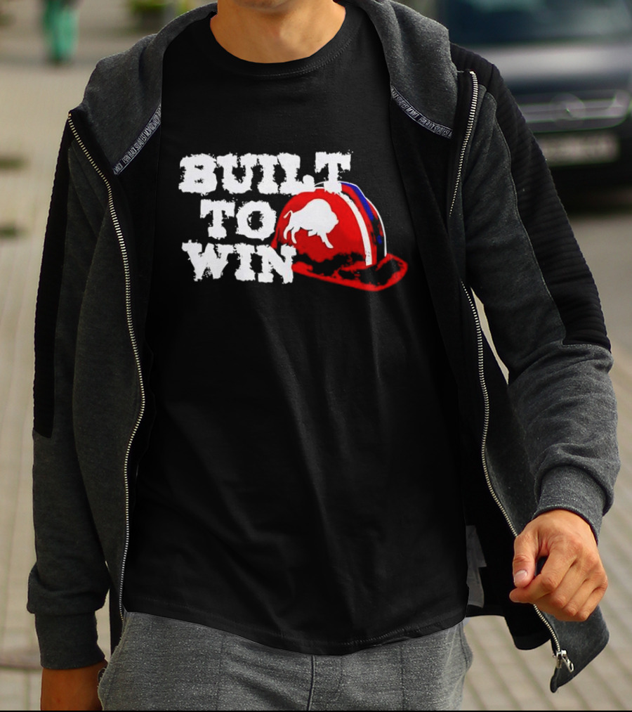 Built To Win Buffalo Bills Helmet Logo T-Shirt