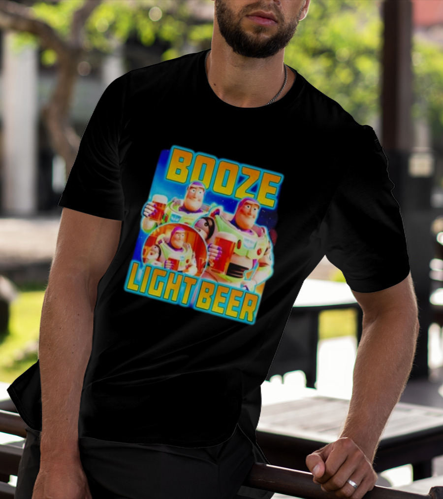 Buzz Lightyear Booze Light Beer Toy Story Parody T-Shirt