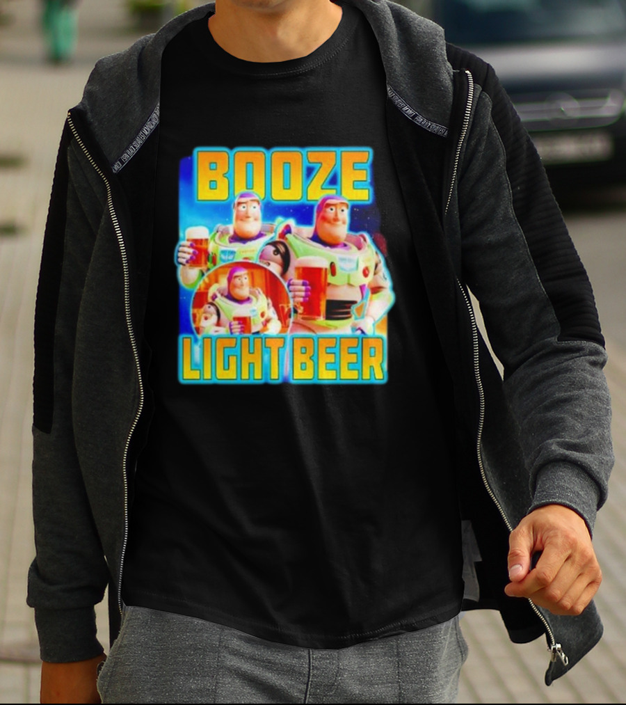 Buzz Lightyear Booze Light Beer Toy Story Parody T-Shirt