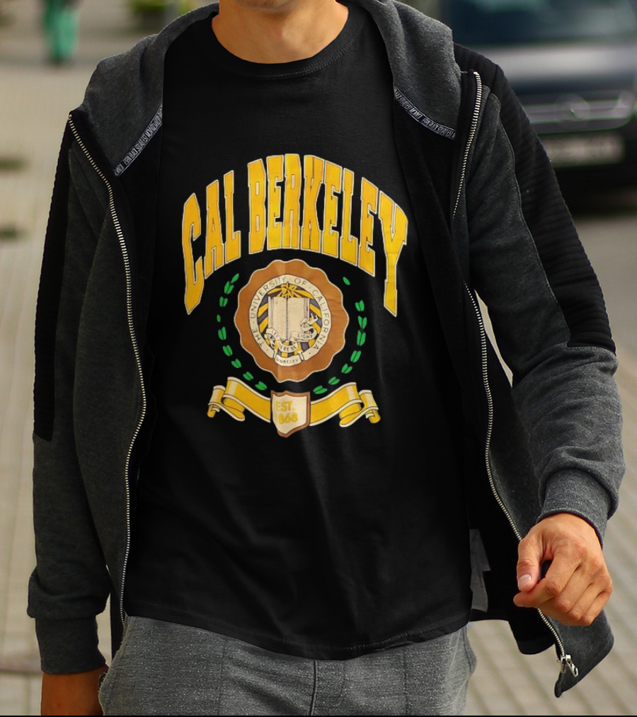 Cal Berkeley University Of California Est 1868 Crest Academic Seal T-Shirt