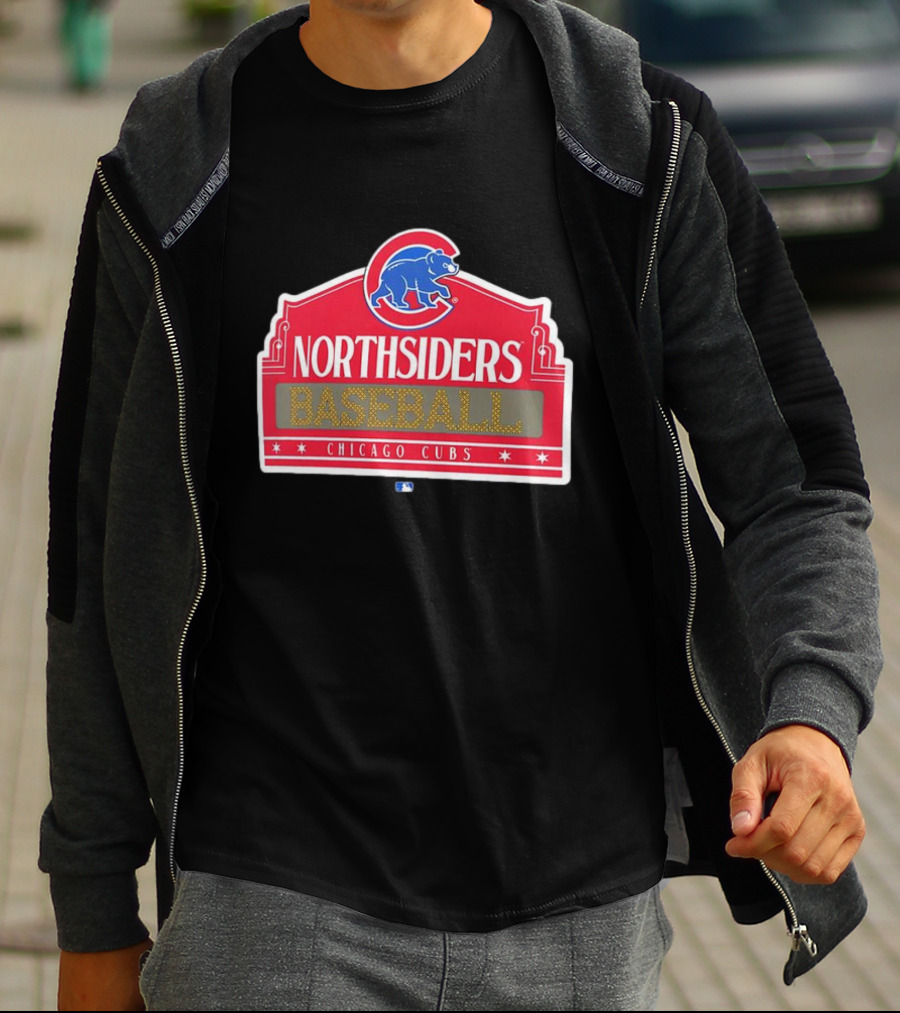 Northsiders Baseball Chicago Cubs Bear Emblem T-Shirt