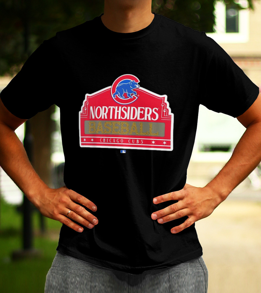 Northsiders Baseball Chicago Cubs Bear Emblem T-Shirt