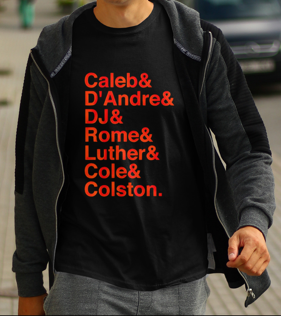 Chicago Football Legends Caleb D'Andre DJ Rome Luther Cole Colston Tribute T-Shirt
