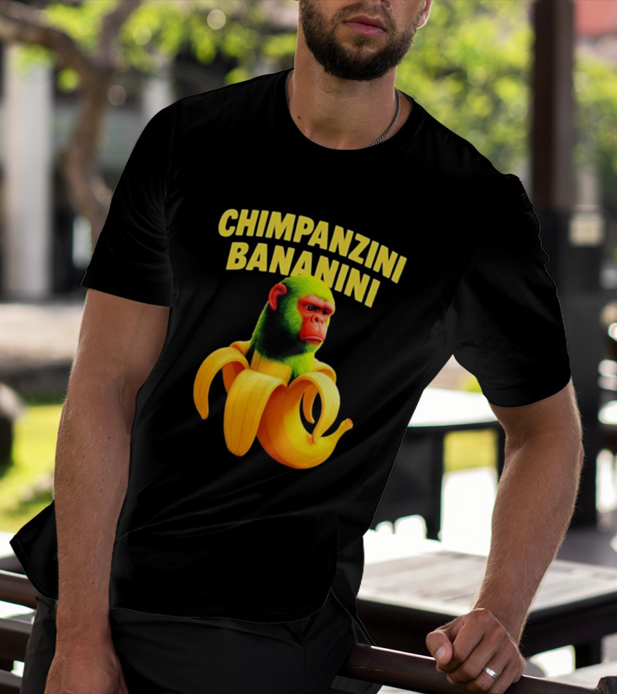 Chimpanzini Bananini Fun Italian Brandnot Style T-Shirt