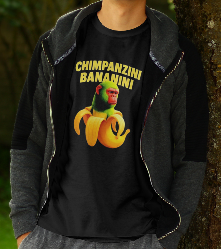 Chimpanzini Bananini Fun Italian Brandnot Style T-Shirt