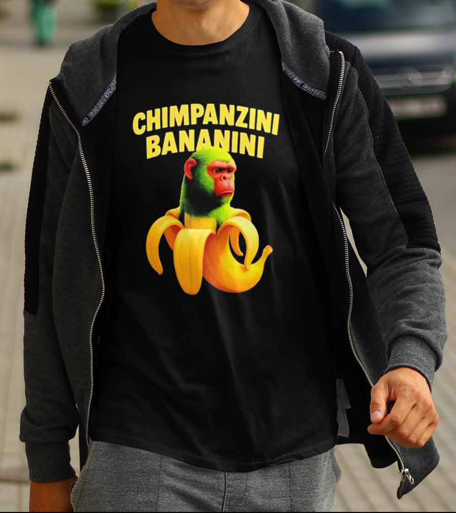 Chimpanzini Bananini Fun Italian Brandnot Style T-Shirt