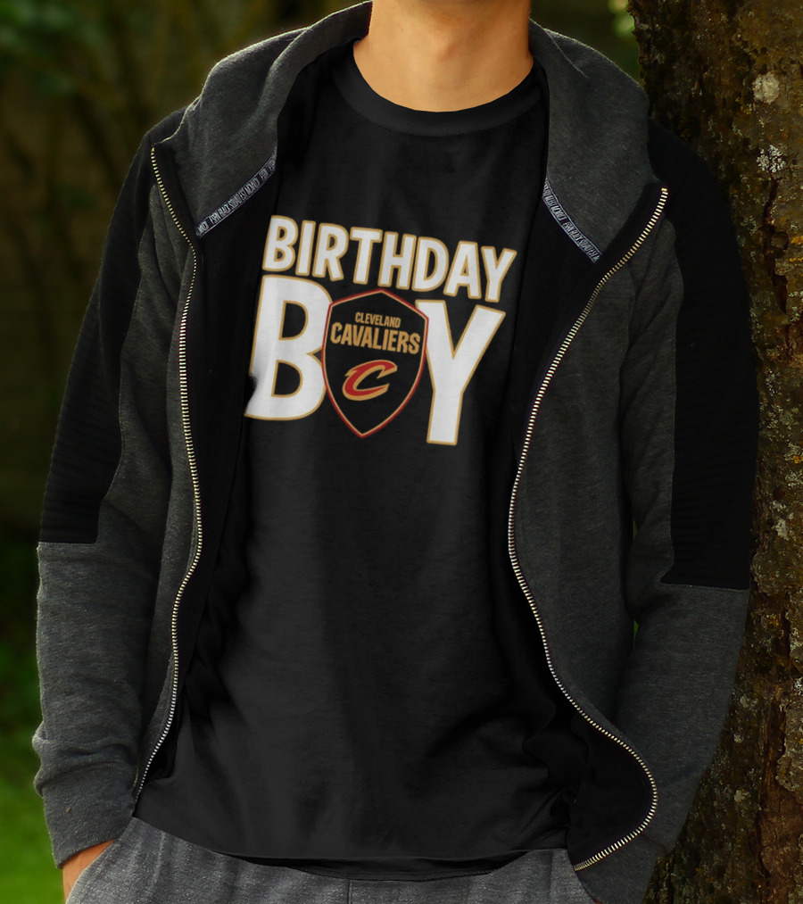 Cleveland Cavaliers NBA Birthday Boy Shield With C Logo T-Shirt
