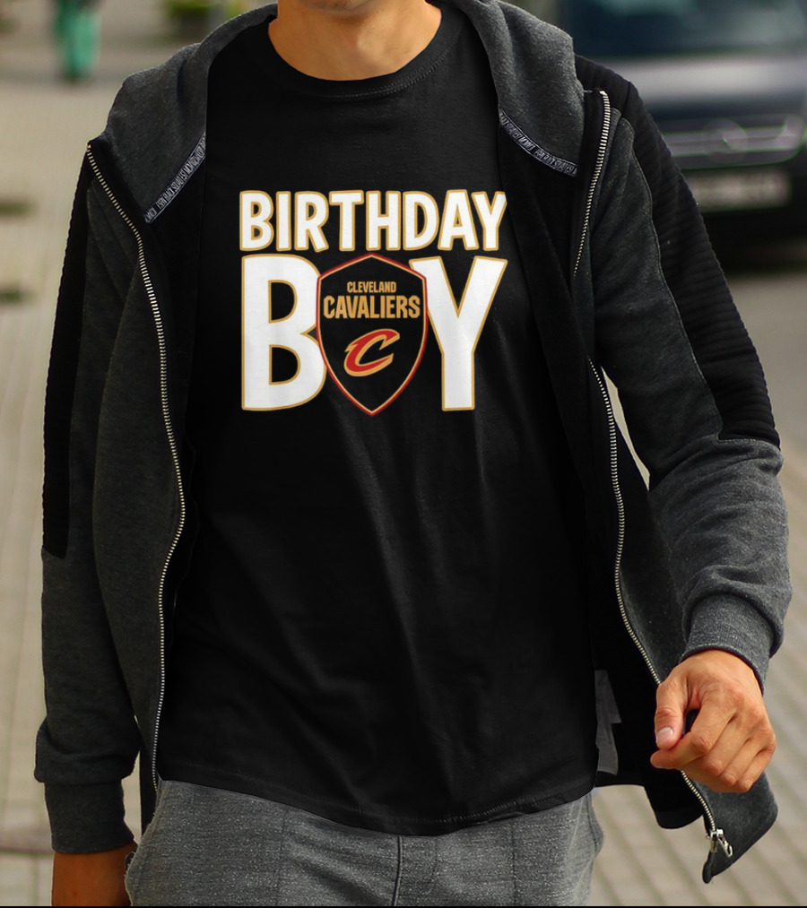 Cleveland Cavaliers NBA Birthday Boy Shield With C Logo T-Shirt