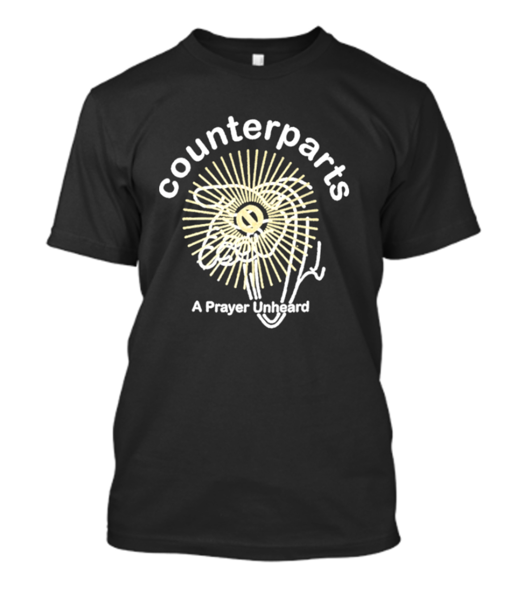 Counterparts A Prayer Unheard Radiant Hand Drawing T-Shirt