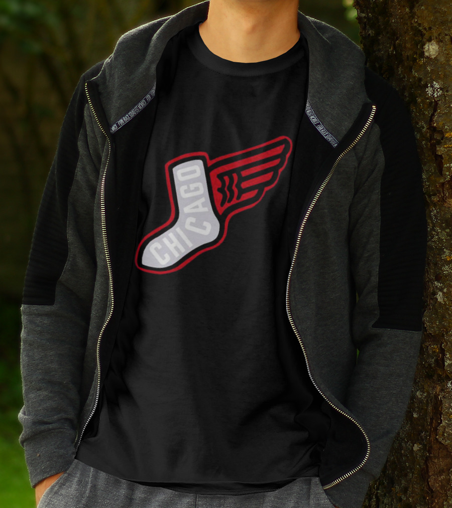 Chicago Winged Sock T-Shirt