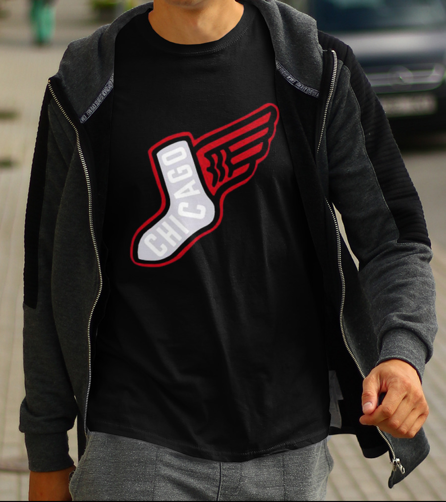 Chicago Winged Sock T-Shirt
