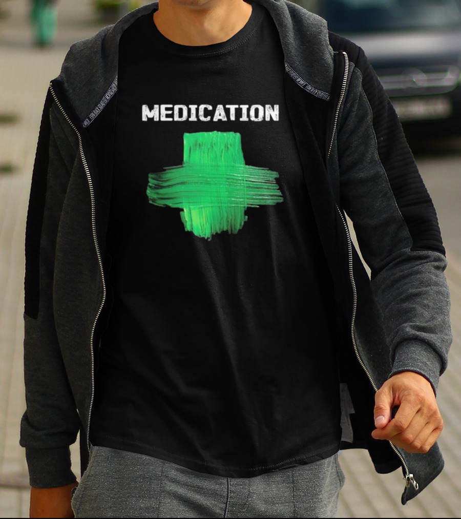 Damian Marley Medication Green Cross T-Shirt
